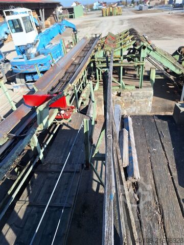 Rundholzaufgabestation mit Blockzug Wurster & Dietz 