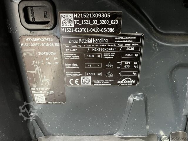 Elektro 3 Rad-Stapler Linde E14-02