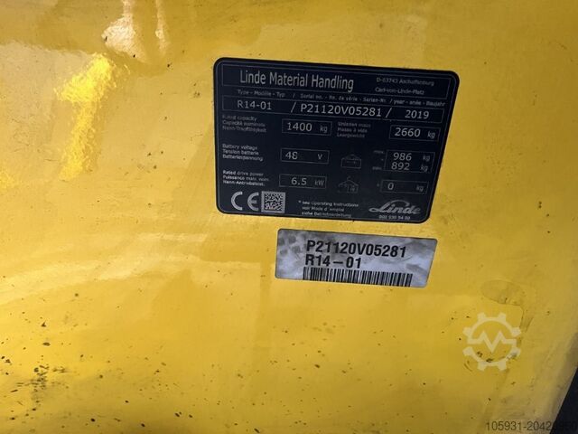 Schubmaststapler Linde R14-01