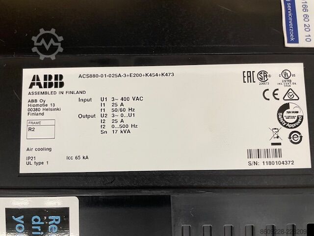 Steuerung ABB ACS880-01-025A-3 Frequency Converter 400V 25A – 14 pcs