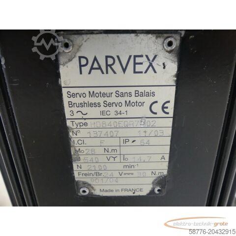 Control unit PARVEX Parvex HD840EQR7502 Servomotor SN: 137407