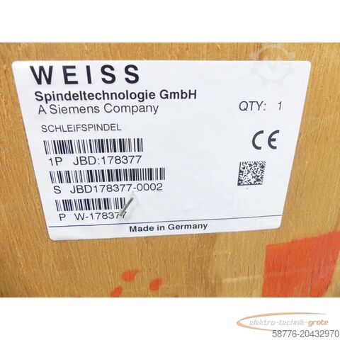 Component Weiss 178377 Schleifspindel 21kw / 7000 U/min = 0002    !