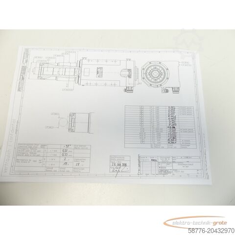 Component Weiss 178377 Schleifspindel 21kw / 7000 U/min = 0002    !
