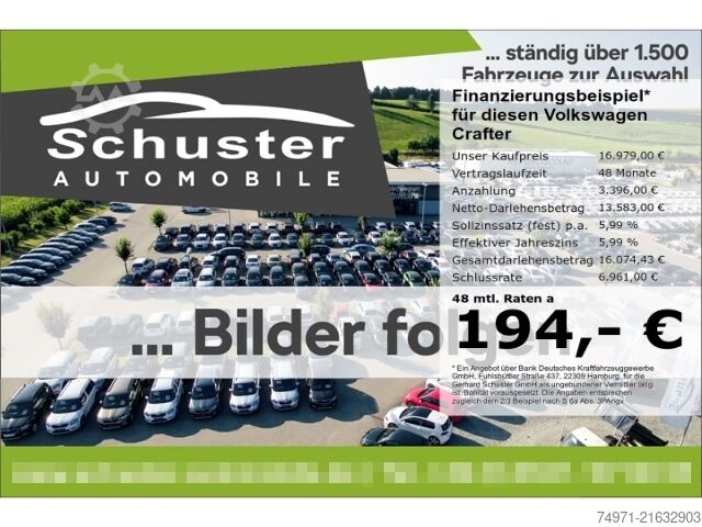 Panel van VW Crafter Kasten MR3640mm+Hoch 3,5t*R-Kam Klima