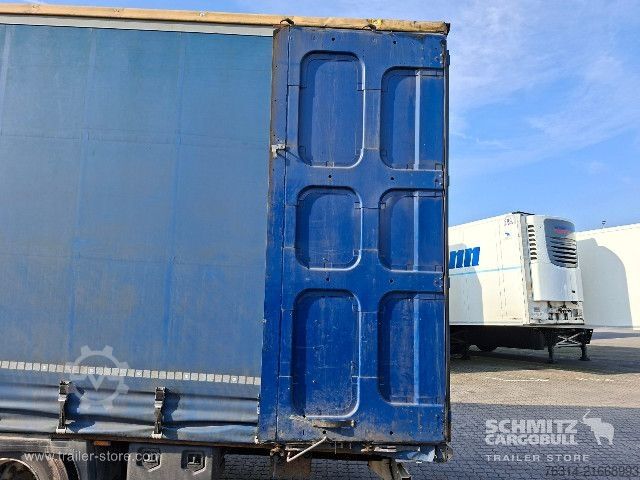 Auflieger mit Pritsche & Plane Krone Curtainsider Mega