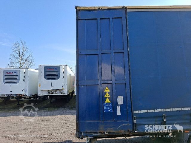 Auflieger mit Pritsche & Plane Krone Curtainsider Mega