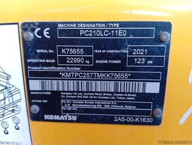 Komatsu PC210LC-11E0 Komatsu PC210LC-11E0