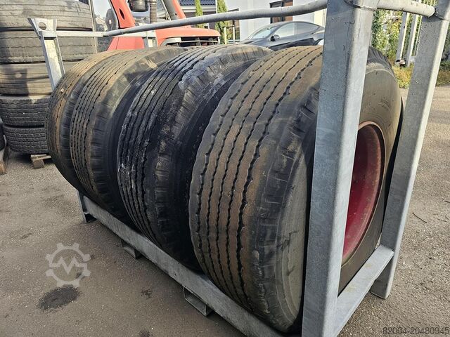 2010 BRIDGESTONE | R 164 \ TRAILERREIFEN | 425/65 R 22.5 | 4 STÜCK | 12-12-8-5 MM PROFILTIEFE BRIDGESTONE | R 164 \ TRAILERBAND | 425/65 R 22.5| 4 STUKS | ...