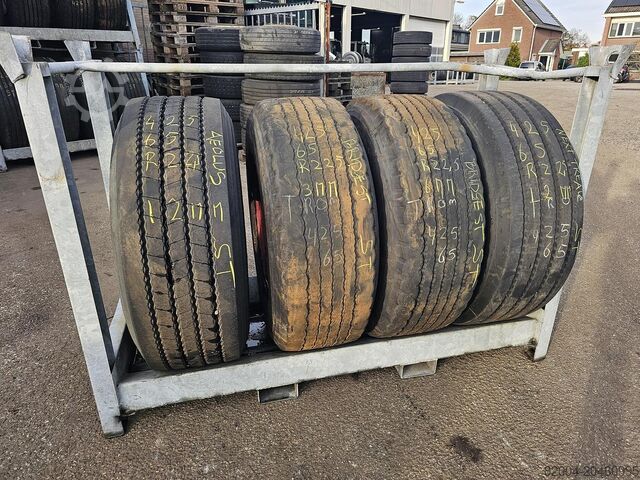 2010 BRIDGESTONE Anhängerreifen | 425/65 R 22.5 | 12-12-6-3 mm Profil. BRIDGESTONE TRAILER BAND |425/65 R 22.5 | 12-12-6-3 MM PROF...