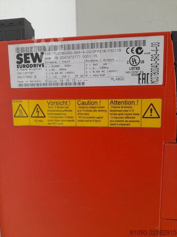 INVERTER MOVITRAC MC07B0040-5A3-4-00 MOVITRAC MC07B0040-5A3-4-00