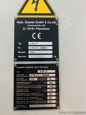 Tool grinder Saacke UW I F