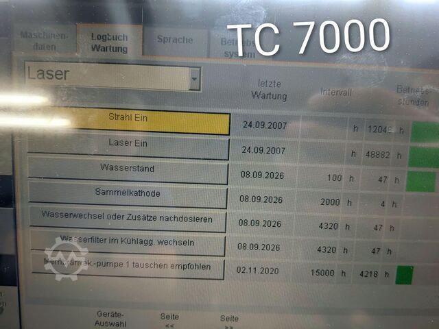 Laserstanzpresse TRUMPF TC 7000-1300 TC 7000-1300