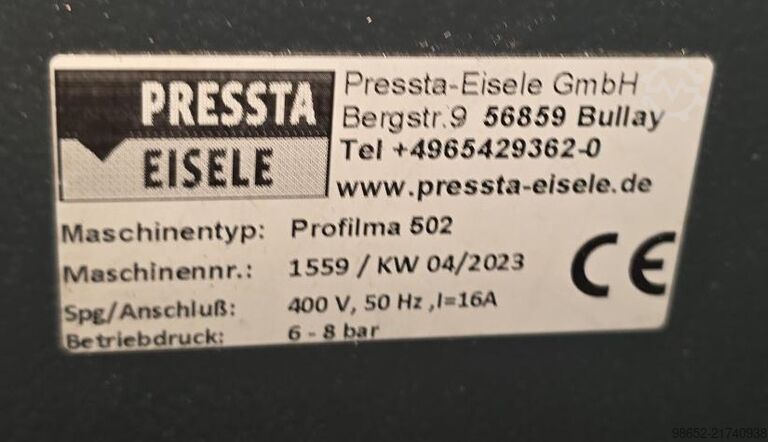 Circular saw for light metal & aluminium Pressta Eisele PROFILMA 502