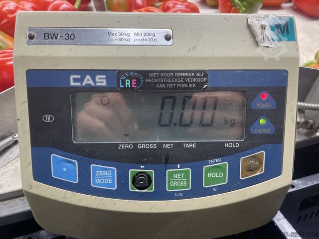 Aweta GMB4-12+1 pepper sorting machine with elevator and scales AWETA GMB4-12-1