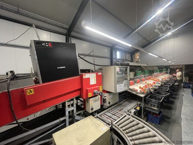 Aweta GMB4-12+1 pepper sorting machine with elevator and scales AWETA GMB4-12-1