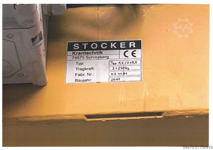 Brückenkran STOCKER 1,2/2x05