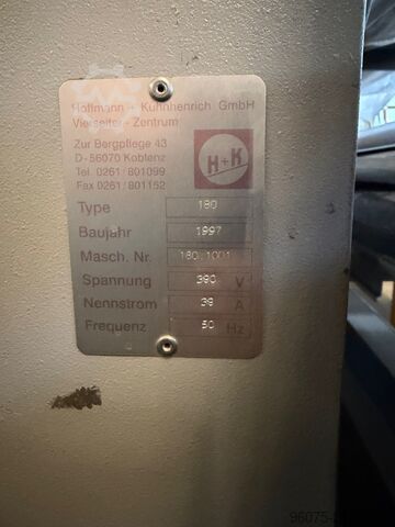 Four-side planer, very low hours Hoffmann + Kuhnheinrich 180