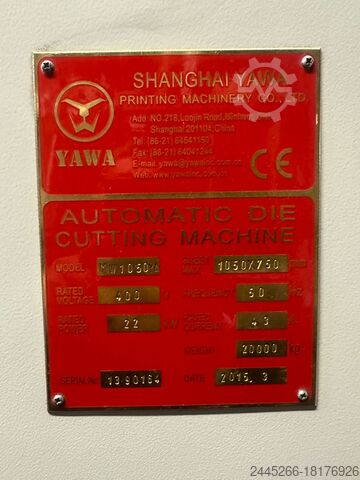 DIE-CUTTING MACHINE (STRIPPING UNIT) YAWA MW1050YA