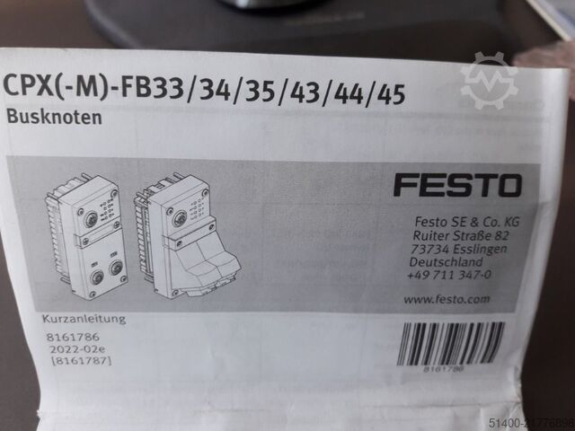 Schaltanlage Festo Interface / Busknoten CPX-FB43