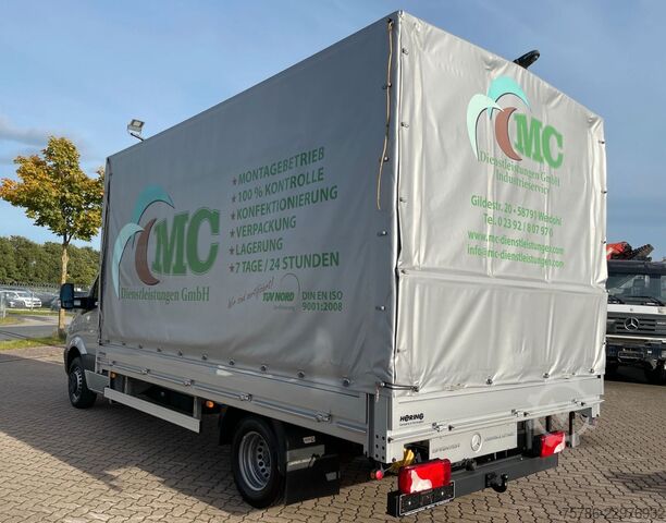 Curtain sider van MERCEDES-BENZ Sprinter 519 CDI Pritsche/ AC/ org. KM