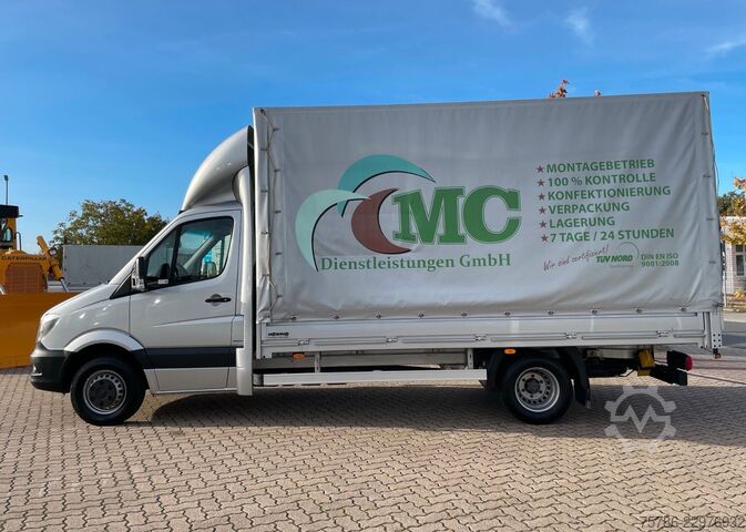 Curtain sider van MERCEDES-BENZ Sprinter 519 CDI Pritsche/ AC/ org. KM