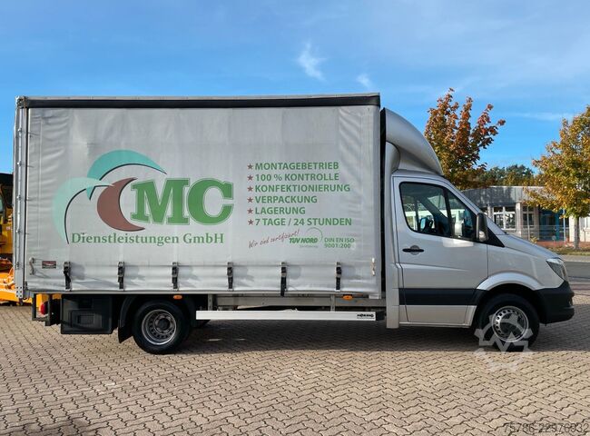 Curtain sider van MERCEDES-BENZ Sprinter 519 CDI Pritsche/ AC/ org. KM
