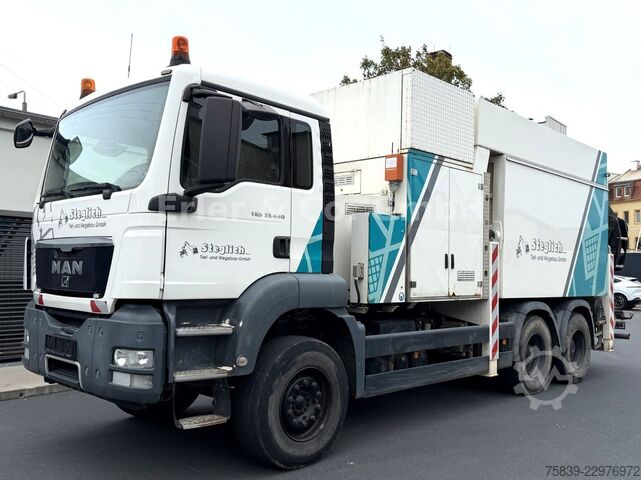 Vacuum tank truck MAN 33.440 TGS 6x4, MTS Saugbagger