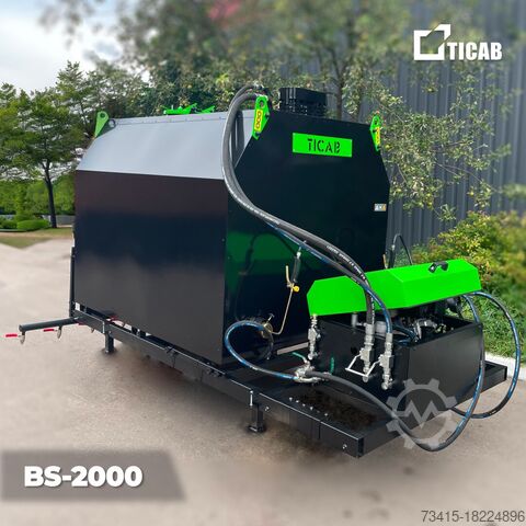Mastic asphalt mixer TICAB Bitumen Emulsion Sprayer 2000L,Manufactu