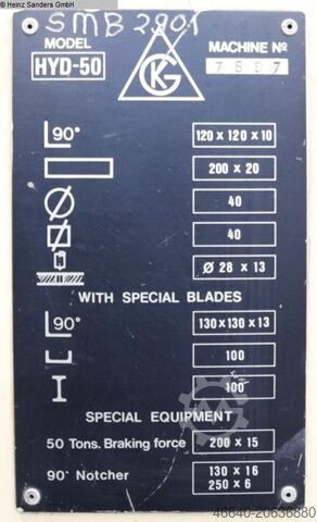 Section Steel Shear GEKA HYDRACROP 50/A