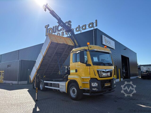 Tipper with crane MAN TGS 26.400 + PALFINGER 16001 + TIPPER + 6X2 STE...