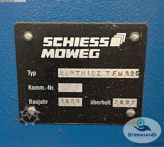 Vertical Turret Lathe - Single Column SCHIESS MOWEG BERTHIEZ TFM 125