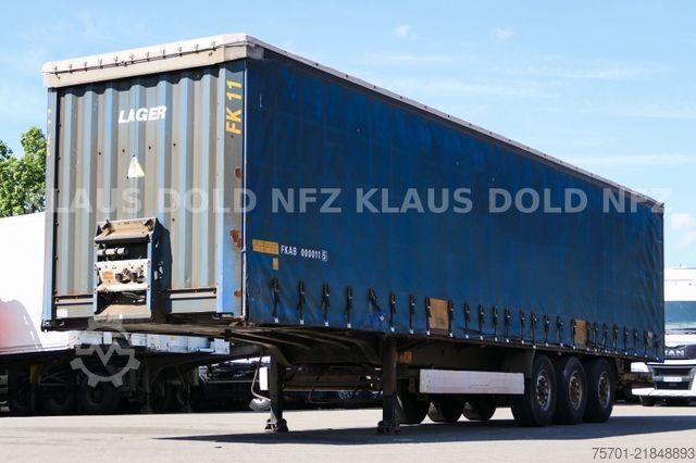 Open semitrailer with tarp KRONE SD Pritsche Plane Edscha BPW-Achsen