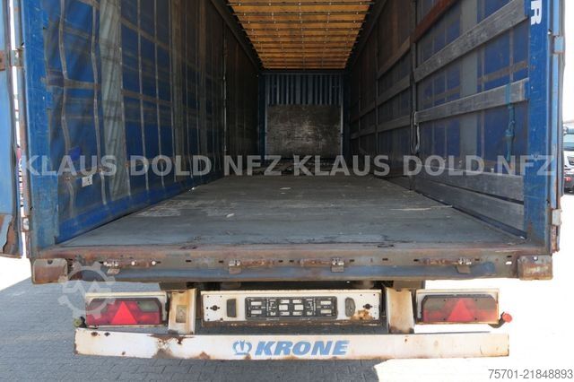 Open semitrailer with tarp KRONE SD Pritsche Plane Edscha BPW-Achsen