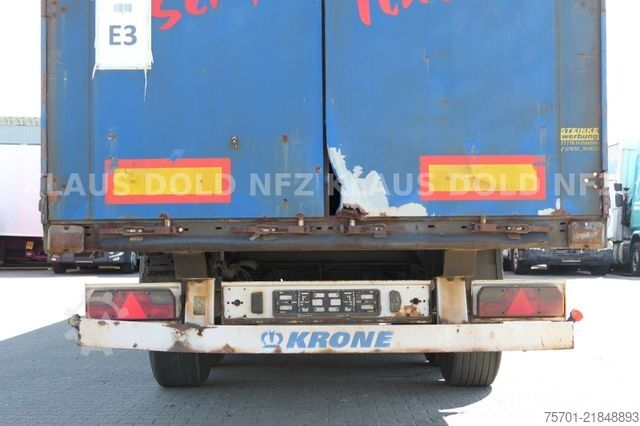 Open semitrailer with tarp KRONE SD Pritsche Plane Edscha BPW-Achsen