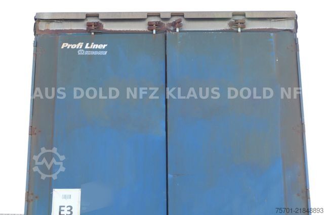 Open semitrailer with tarp KRONE SD Pritsche Plane Edscha BPW-Achsen