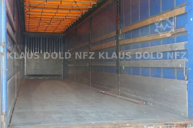 Open semitrailer with tarp KRONE SD Pritsche Plane Edscha BPW-Achsen
