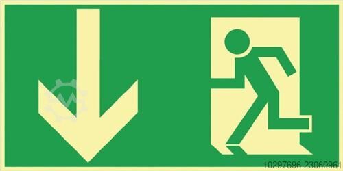 Emergency sign BGV A8 L297xW148mm - 10 pcs Sonstige 