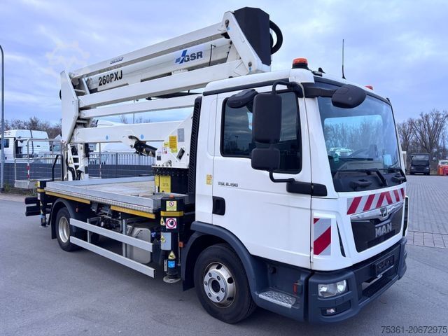LKW mit Hubarbeitsbühne MAN TGL 8.180 GSR Gelenkteleskop 26 Meter