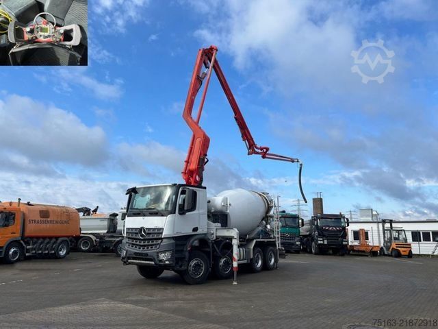Concrete mixer truck MERCEDES-BENZ Arocs 3243 8x4 Pumi Putzmeister deutsch top