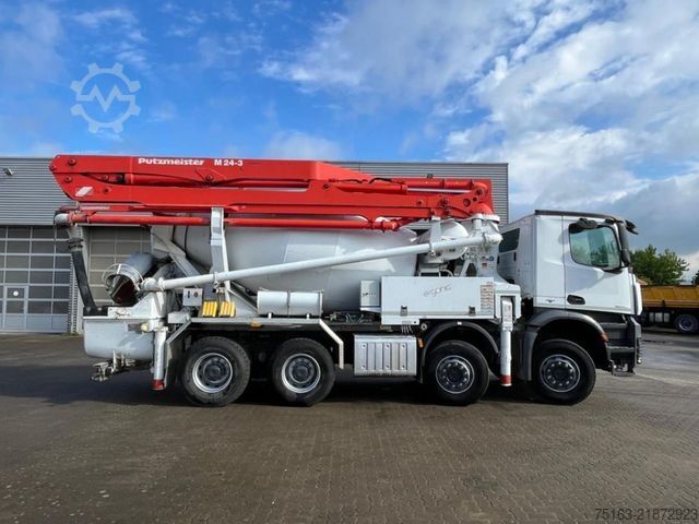 Concrete pump truck MERCEDES-BENZ Arocs 3243 8x4 Pumi Putzmeister deutsch top