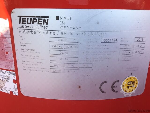 Spider Boom Lift Teupen Leo 36 T (36m)