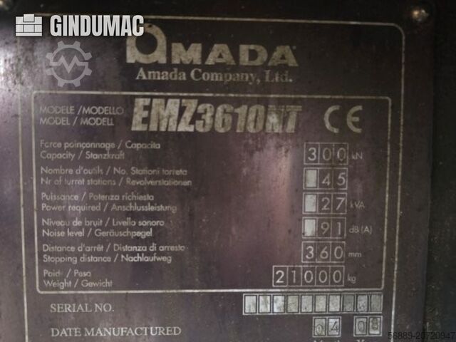 AMADA EMZ 3610 NT AMADA EMZ 3610 NT