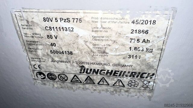 VS-22830 Electric forklift Jungheinrich EFG 540k JUNGHEINRICH EFG 540k-650DZ zh1