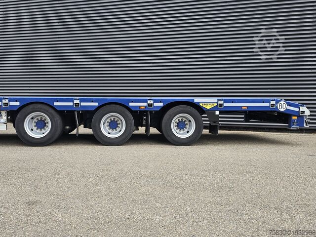 Low loader Broshuis 3ASD-3A / 1X LIFT-AXLE / 2x ELECTRIC HYDRAULIC ...