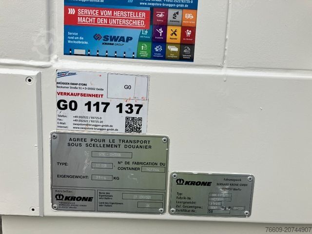 Anhänger-Wechselpritsche KRONE Wechselbrücke Koffer