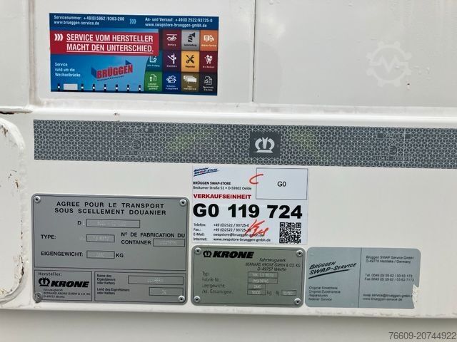 Anhänger-Wechselpritsche KRONE Wechselbrücke Koffer