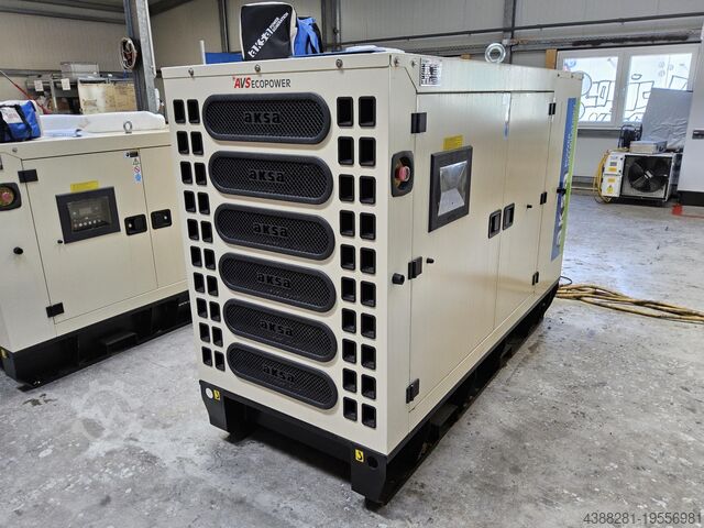 Generator AKSA APD110A | 110 kVA Diesel Notstrom aggregat | Schallgedämmt | Neu 2024