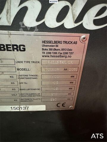 Gabelstapler Linde T20 SP Pallet Truck