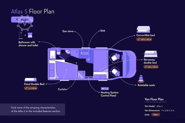 Wohnwagen/Wohnmobil Fiat Ducato Carasuite 650 MF | 5 Posti Letto | Semintegrato