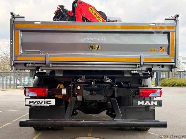3-sided tipper MAN TGS 18.440 4x2 BL MEILLER Krankipper Palfinger